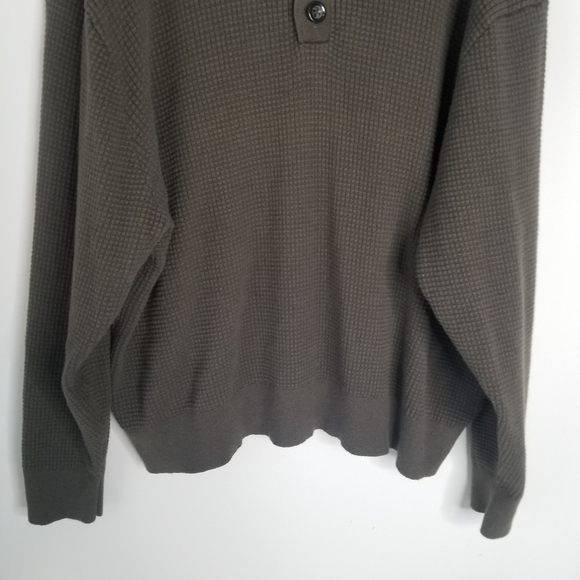 Cremieux Classics Pima Cotton/Cashmere Blend Long Sleeve Ribbed Sweater XXL - Picture 9 of 11